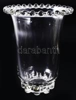 cca 1930/50 Rudolf Schrötter designer váza. Jelzés nélkül, hibátlan, d: 19,5 cm, m: 25 cm