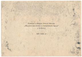 1848. 100Ft "Kossuth bankó" imitációja, hátoldalán "Nyomatott a Magyar Nemzeti Múzeum...