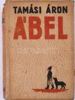 Tamási Áron: Ábel. Dedikált példány!  Három rész egy kötetben. Ábel a rengetegben. Ábel az országban. Ábel Amerikában. A bekötési táblát Fenyves Sándor tervezte, a szöveget Buday György tizenöt fametszete díszíti. Budapest, 1937, Révai. 207p., 199p. 256p. Kiadói egészbőr-kötés, sérült gerinccel  ,