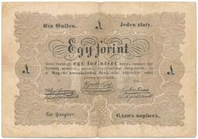 1848. 1Ft "Kossuth bankó" T:F-VG, folt Adamo G104