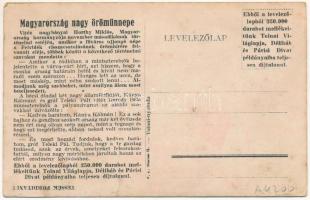 Felvidék visszacsatolásának emlékére. Áldott anyaföldünk visszajött... Vitéz Imrédy Béla, Gróf Telek...