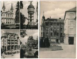 11 db régi és modern magyar város képeslap: Pécs, Szombathely, Kőszeg, Sopron / 11 pre-1945 and mode...