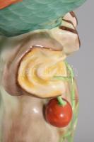 Herendi papagáj, kézzel festett porcelán, jelzett, hibátlan. m: 25,5 cm