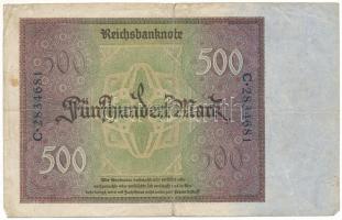 Német Birodalom / Weimari Köztársaság 1922. 500M T:F
German Empire / Weimar Republic 1922. 500 Mark...