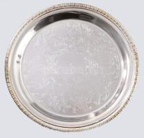 Ezüstözött fém kávészervírozó készlet, használatlan, eredeti dobozában