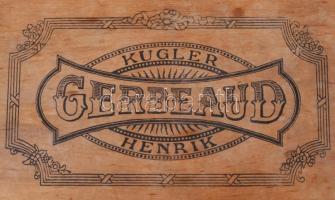 Kugler Henrik Gerbeaud bonbonos fadoboz, 15x24 cm