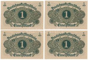 Német Birodalom 1920. 1M (2x) sorszámkövetők "361 535630 - 361 535631"+ 1M (2x) sorszámköv...