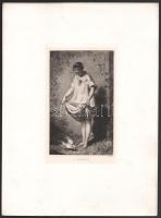 Charles Joshua Chaplin (1825-1891): A galambok. Rézkarc, papír, jelzett a karcon. Az 1884-ben megjel...