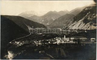 Most na Soci, Sveta Lucija, Sankt Luzia; general view. Fot. Aug Marega 1909. (tiny pinholes)