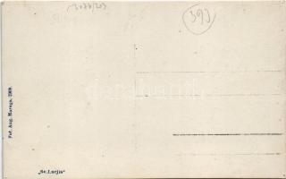 Most na Soci, Sveta Lucija, Sankt Luzia; general view. Fot. Aug Marega 1909. (tiny pinholes)