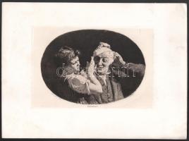 Alberto Maso Gilli (1840-1894): A merénylet. Rézkarc, papír, jelzett a karcon. Az 1884-ben megjelent...