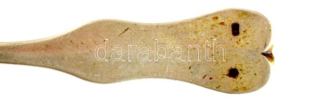 6 db ezüst kanál dianás jelzéssel, mesterjeggyel, jelzett 389g 22 cm