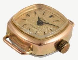 Glashütte 17 köves női karóra, mechanikus, nem működik, kopással, 15x15 mm