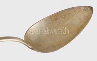 3 db antik ezüst kanál 13 latos finomságjelzéssel, AK mesterjeggyel, jelzett 169 g 22 cm