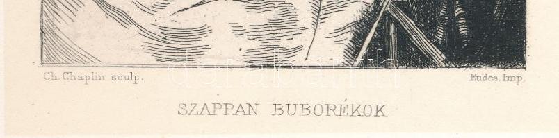 Charles Joshua Chaplin (1825-1891): Szappan buborékok. Rézkarc, papír, jelzett a karcon. Az 1884-ben...