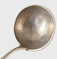 Antik ezüst tejmerő kanál Pest, 1860. 13 latos finomságjelzéssel, CsP. mesterjeggyel, jelzett 111 g ...