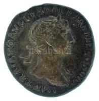 Római Birodalom 112-114 / Traianus / Róma / Denarius Ag (2,85g) T:VF patina / Roman Empire 112-114 / Trajan / Rome / Denarius Ag "IMP TRAIANO AVG GER DAC PM TRP COS VI PP / SPQR OPTIMO PRINCIPI - VIA TRAIANA" goddess reclining left on rocks with wheel and branch (2,85g) C:VF patina RIC II 266, Seaby RSC II 648