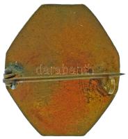 1915 k. Osztrák-Magyar Monarchia "Isten - verd meg - Angliát - text" zománcozott fém propa...