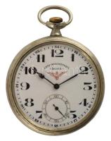 Doxa vasutas zsebóra. fém tokos, szervizelendő, d: 5 cm