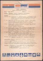 cca 1960 Az IBUSZ Párizsról szóló képes ismertető füzete, tűzött papírkötés, 8 sztl. lev. + 1990 Kai...