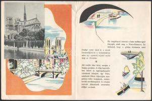 cca 1960 Az IBUSZ Párizsról szóló képes ismertető füzete, tűzött papírkötés, 8 sztl. lev. + 1990 Kai...