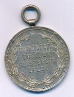 1900 k. "Békéscsabai Torna Egyesület 1888 / Egészsége testben egészséges lélek" jelzett Ag emlékérem (9,75g/0.750/29mm) T:XF, patina