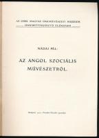 Nádai Pál: Az angol szociális művészetről. Az Orsz. Magyar Iparművészeti Muzeum ismeretterjesztő elő...