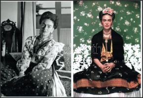 Frida Kahlo (1907-1954) mexikói festőművészről készült, jelzés nélküli felvételek, 2 db modern nagyítás, 21x15 cm