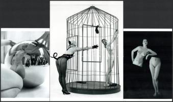 cca 1953 Glass Zoltán (1902-1982) magyar - angol fotóművész felvételei, 3 db modern nagyítás jelzés nélkül, 21x15 cm és 15x10 cm