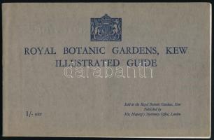 1930 Royal Botanic Gardens, Kew. Illustrated Guide. Angol nyelvű, képes útmutató füzet, kihajtható térképpel, 1 t.+ 64 p. Kiadói papírkötés, jó állapotban.