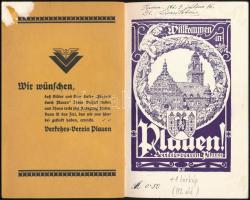 1928 Plauen (Németország), német nyelvű, képes idegenforgalmi ismertető, fekete-fehér képekkel, egy ...