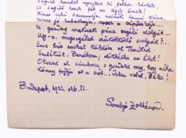 cca 1922 Somlyó Zoltán (1882-1937): "Mózes itt öt könyvet adott vala régen, hogy a testvérek kö...