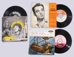 54 darabos francia kisalakos bakelit válogatás, közte Jane Birkin, Edith Piaf, Gerard Lenorman, Jacq...