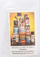 200 darab kártyanaptár, nagyrészt 70-es, 80-as évekből