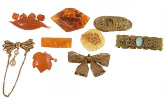 Vegyes bizsuk és borostyán ákszerek