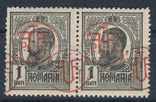 1919 Mi 248 pár dupla felülnyomással / pair with double overprint