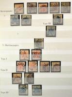 Ausztria Lombard Velence kis speciál gyűjtemény / small specialised collection on stockcard pages