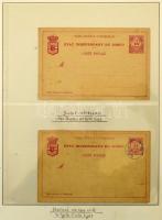 Belga Kongó 1886-1893 díjjegyes speciál gyűjtemény közte változatok, próbanyomatok stb. főleg haszná...