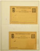 Belga Kongó 1886-1893 díjjegyes speciál gyűjtemény közte változatok, próbanyomatok stb. főleg haszná...