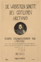 [Erotikus grafika kiadvány] Die wollustigen Sonette des göttlichen Aretino 16 original radierungen v...