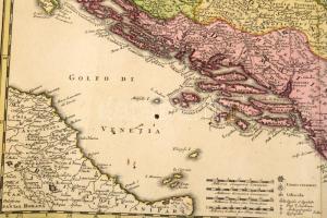 A Duna medence térképe Magyarországgal, Erdéllyel, Romániával és a Balkánnal. Homann, Joh. Baptist: ...