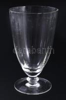 Mazzetti dísz italos üveg, belül hajó formával, hibátlan, m: 18,5 cm