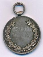 1920-1930 k. "Budapesti - Torna Club" jelzés nélküli Ag díjérem (16,15g/32mm) T:XF patina