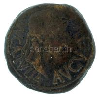 Római Birodalom 014 előtt (Kr.e. 27 - Kr.u. 14) / Augustus / Hispánia, Calagurris / AE29 bronz (14,16g) T:VF Roman Empire 27 BC - 14 AD / Augustus / Hispania, Calagurris / AE29 bronze "AVGVSTVS MVCAL IVLIA / L BAEB PR[ISCO C] GRAN BR[OC II VIR]" bull standing right (14,16g) C:VF RPC I 441