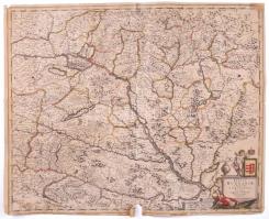 [Magyarország rézmetszetű térképe] Regnum Hungaria in Omnes suos Comitatus Accurate Divisum et Editum. Amszterdam Megjelent Frederick de Wit (1630?1706): "Atlas Major" című munkájában Későbbi levonat a XVIII-XIX századból? Vékony papíron. . Szélén beszakadásokkal, középen lyukakkal 485 x 585 mm.