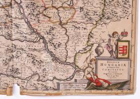 [Magyarország rézmetszetű térképe] Regnum Hungaria in Omnes suos Comitatus Accurate Divisum et Editu...