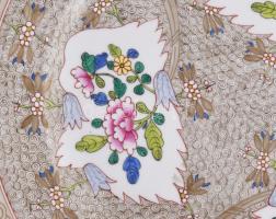 Herendi Cubash mintás dísztányér. Kézzel festett, jelzett, hibátlan d 26 cm