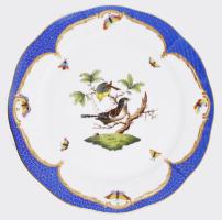 Herendi Rotschild mintás dísztányér. Kézzel festett, jelzett, hibátlan d 26 cm