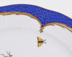 Herendi Rotschild mintás dísztányér. Kézzel festett, jelzett, hibátlan d 26 cm