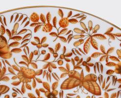 Herendi Zova mintás dísztányér. Kézzel festett, jelzett, hibátlan d 28 cm